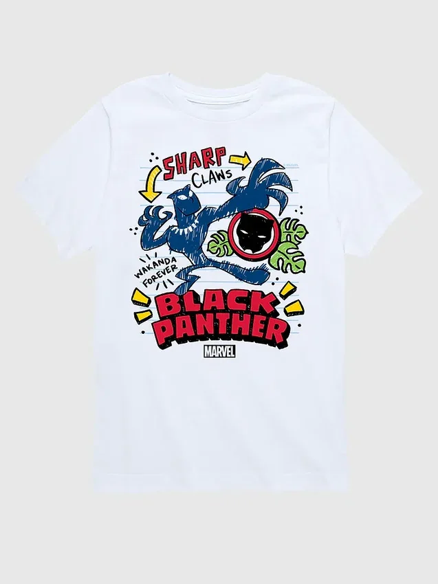 Peanuts-T-shirt met korte mouwen en doodle-print voor peuters