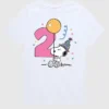 Peanuts-T-shirt met korte mouwen en print voor peuters (2e verjaardag)