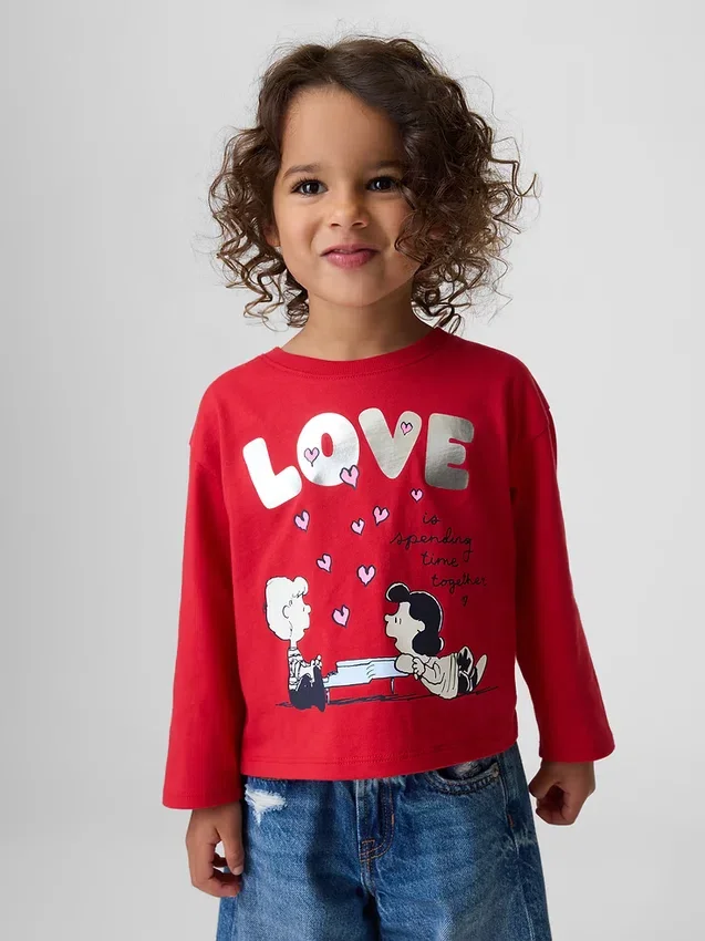 Peanuts-T-shirt met print voor Baby & Peuter