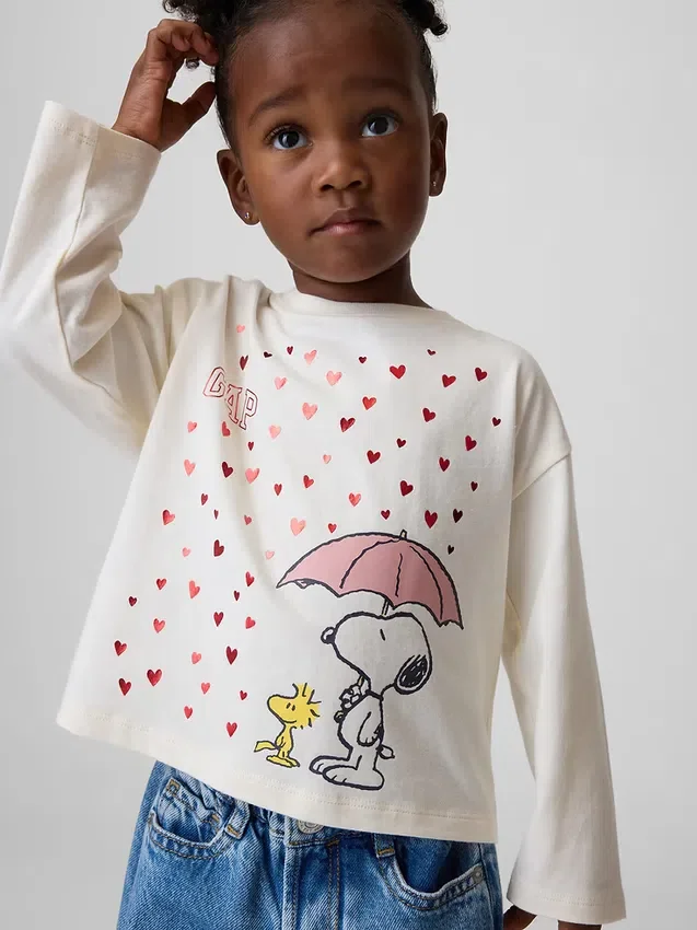 Peanuts-T-shirt met print voor Baby & Peuter