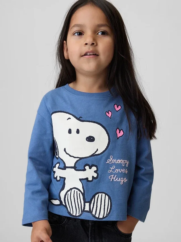 Peanuts-T-shirt met print voor Baby & Peuter