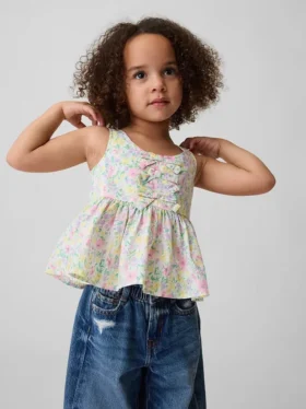 Peplum-tanktop met strik voor Baby & Peuter