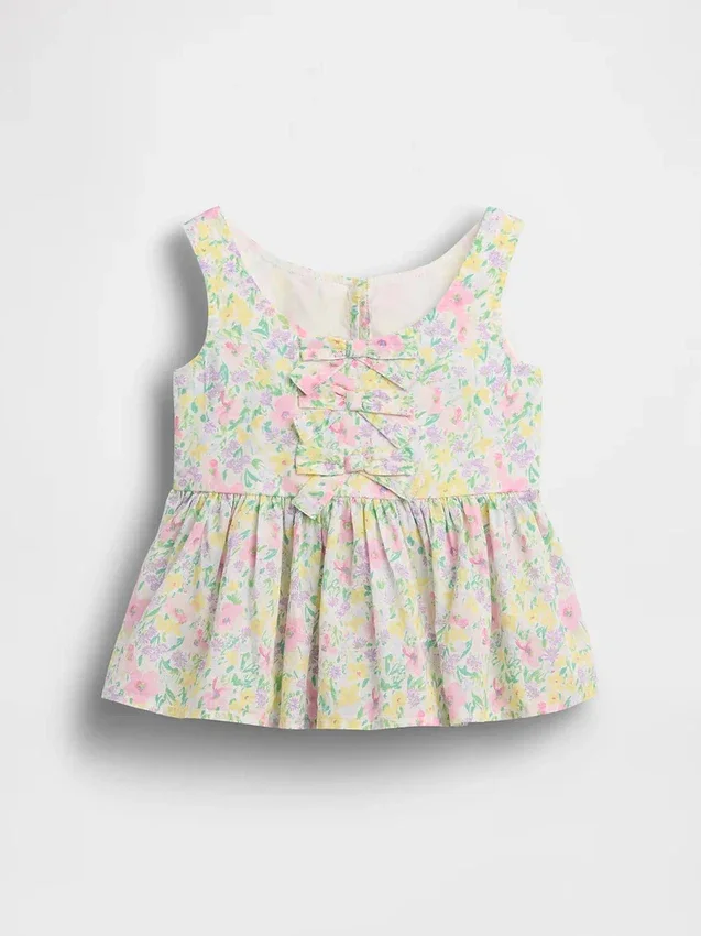 Peplum-tanktop met strik voor Baby & Peuter
