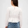 Peplumtop met smockwerk voor kinderen