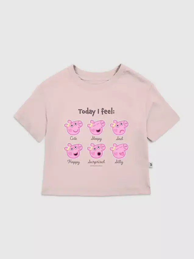 Peppa Pig Moods-T-shirt met print voor peuters