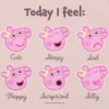 Peppa Pig Moods-T-shirt met print voor peuters
