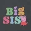 Peppa Pig-T-shirt met ‘Big Sis’-print voor peuters