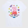 Peppa Pig-T-shirt met korte mouwen voor peuters: ‘Bike Butterflies’