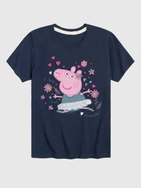 Peppa Pig-T-shirt met korte mouwen voor peuters: ‘Peppa in balletkleding’