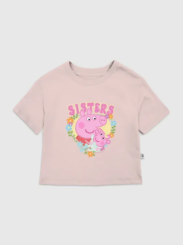 Peppa Pig-T-shirt met 'Sisters'-print voor peuters