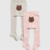 Peuterpanty met berenprint (2-pack)