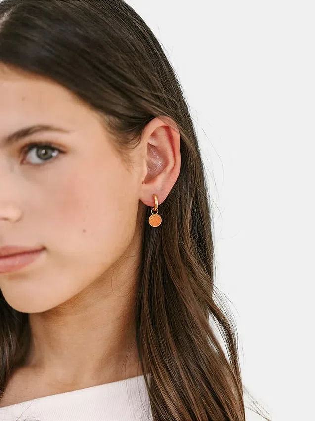 Pierced Co basketbalbedeltje voor huggie-oorbellen