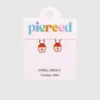 Pierced Co-bedeltjes in de vorm van aardbeienjam voor huggie-oorbellen