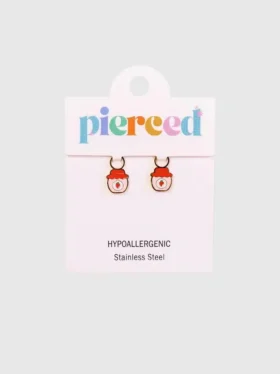 Pierced Co-bedeltjes in de vorm van aardbeienjam voor huggie-oorbellen