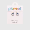 Pierced Co-bedeltjes in de vorm van bosbessen voor huggie-oorbellen