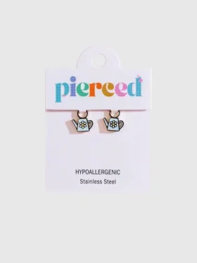 Pierced Co-bedeltjes in de vorm van een gieter voor Huggie-oorbellen