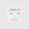 Pierced Co goudvis-oorbellen met schroefsluiting