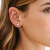 Pierced Co Hart Duo-oorbellen met schroefsluiting