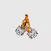 Pierced Co-kattenbedeltjes voor Huggie-oorbellen