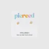 Pierced Co Kleine klassieke bloemoorbellen met schroefsluiting