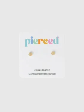 Pierced Co Kleine klassieke bloemoorbellen met schroefsluiting