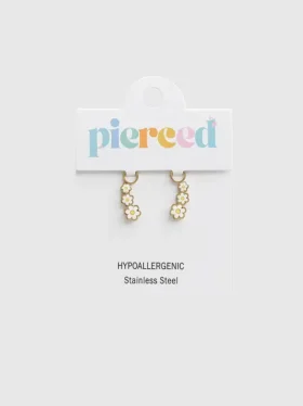 Pierced Co madeliefje-bedeltje voor huggie-oorbellen