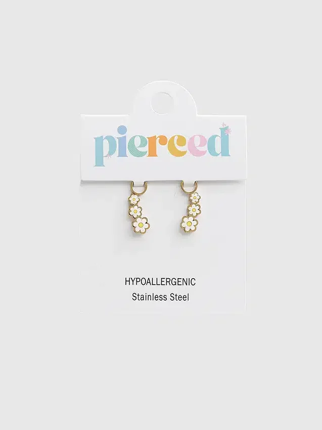 Pierced Co madeliefje-bedeltje voor huggie-oorbellen