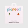 Pierced Co Pea Pod / Tomato oorbellen met schroefsluiting