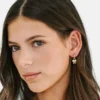 Pierced Co roze strikbedeltje voor huggie-oorbellen