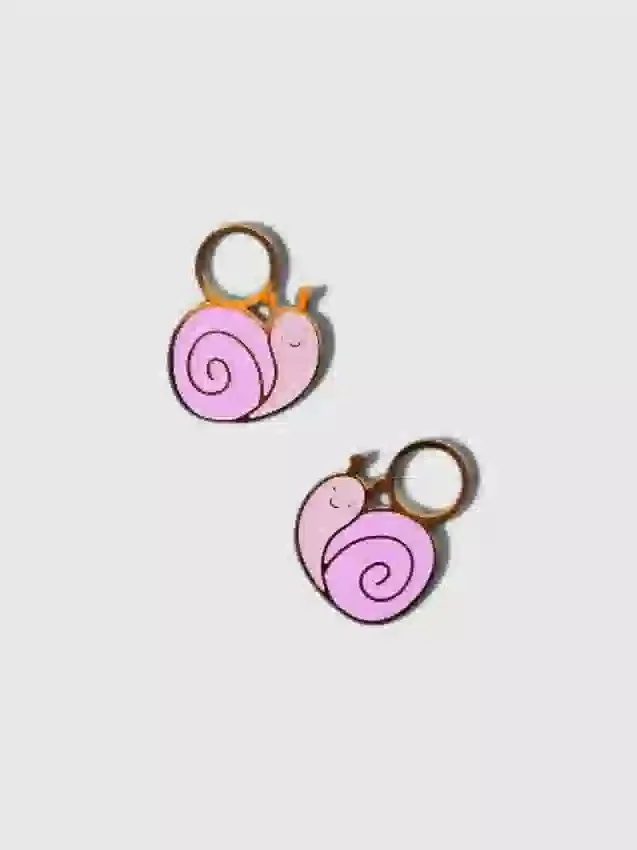 Pierced Co-slakkenbedeltjes voor huggie-oorbellen