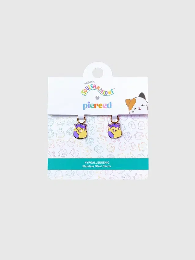 Pierced Co Squishmallows Benito-bedeltjes voor Huggie-oorbellen