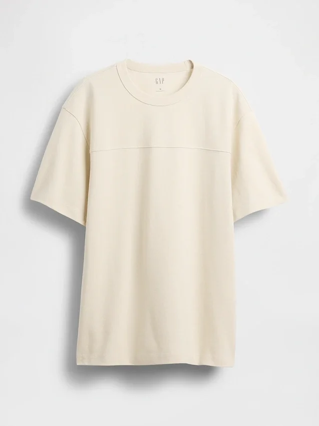 Piqué T-shirt met losse pasvorm