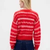 Pluizige oversized trui met ronde hals