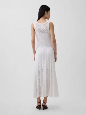 Pointelle maxi-jurk