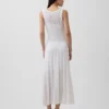 Pointelle maxi-jurk