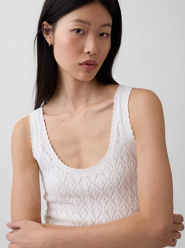 Pointelle maxi-jurk