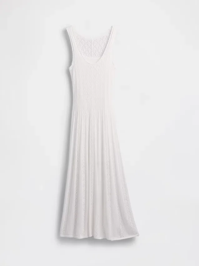 Pointelle maxi-jurk