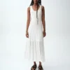 Pointelle maxi-jurk