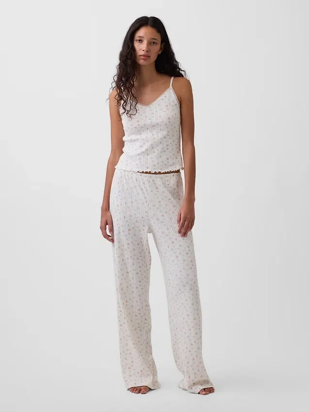 Pointelle-pyjama-broek