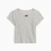 Pointelle-rib-T-shirt voor Baby & Peuter