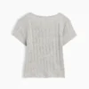 Pointelle-rib-T-shirt voor Baby & Peuter
