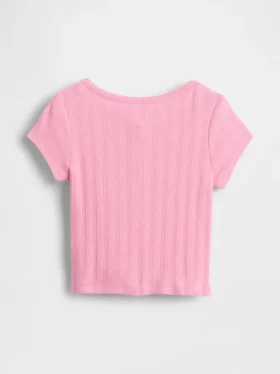 Pointelle-ribtop voor Baby & Peuter