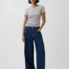 Pointelle T-shirt met ronde hals