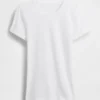 Pointelle T-shirt met ronde hals