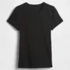 Pointelle T-shirt met ronde hals