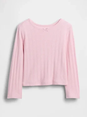 Pointelle-T-shirt voor Baby & Peuter