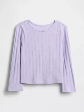 Pointelle-T-shirt voor Baby & Peuter
