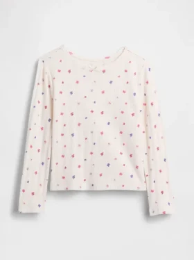 Pointelle-T-shirt voor Baby & Peuter