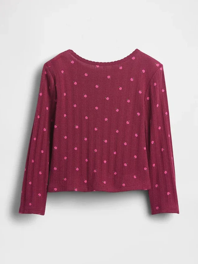 Pointelle-T-shirt voor Baby & Peuter