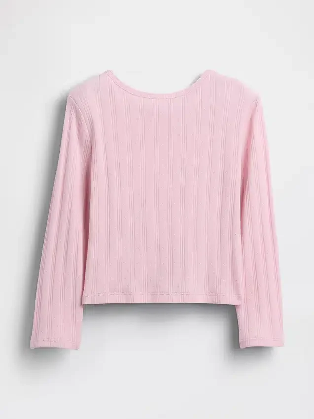 Pointelle-T-shirt voor Baby & Peuter